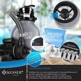 KESSER® Zandfilter - Zandfilterpomp - 10200L/u - Grijs